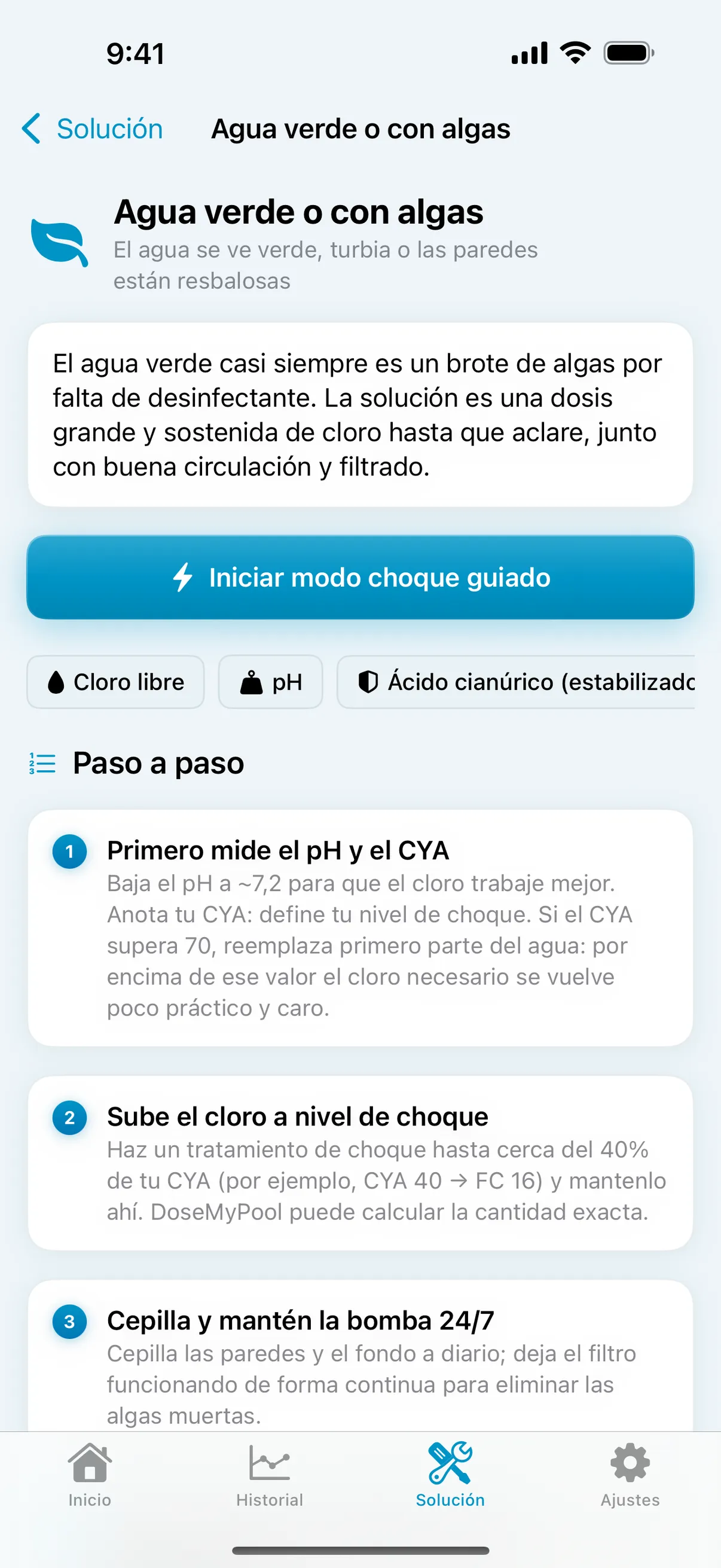 Diagnóstico de problemas