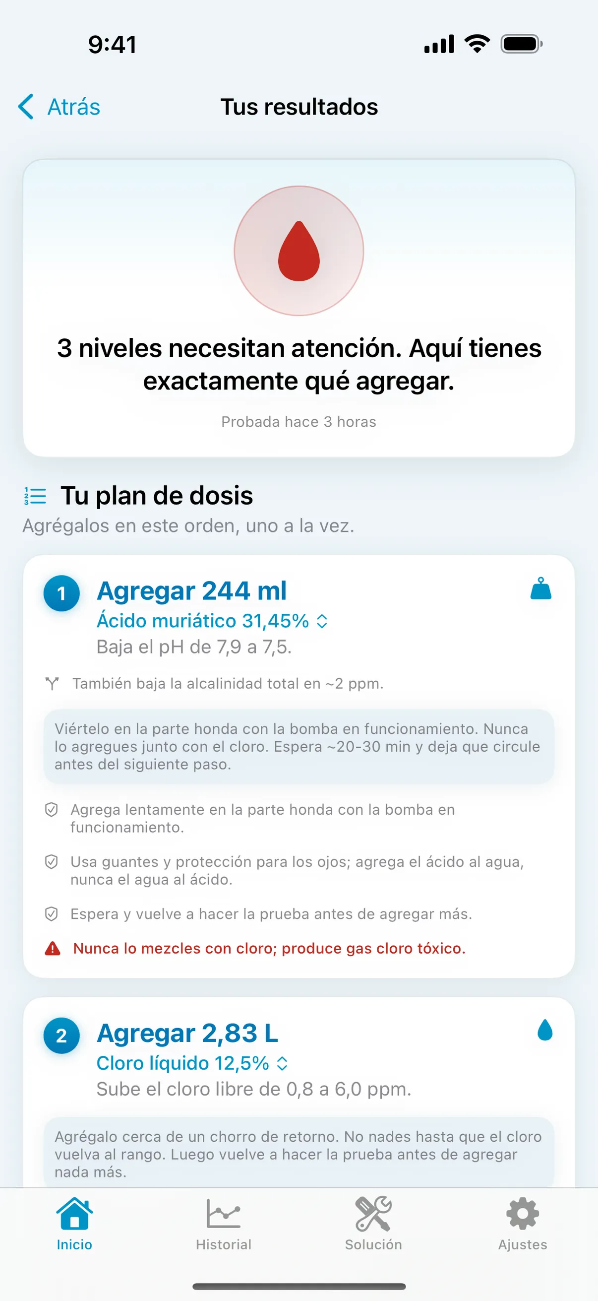 Plan de dosis exacto